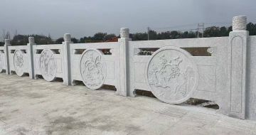 亳州芝麻白河道栏杆 石材栏杆