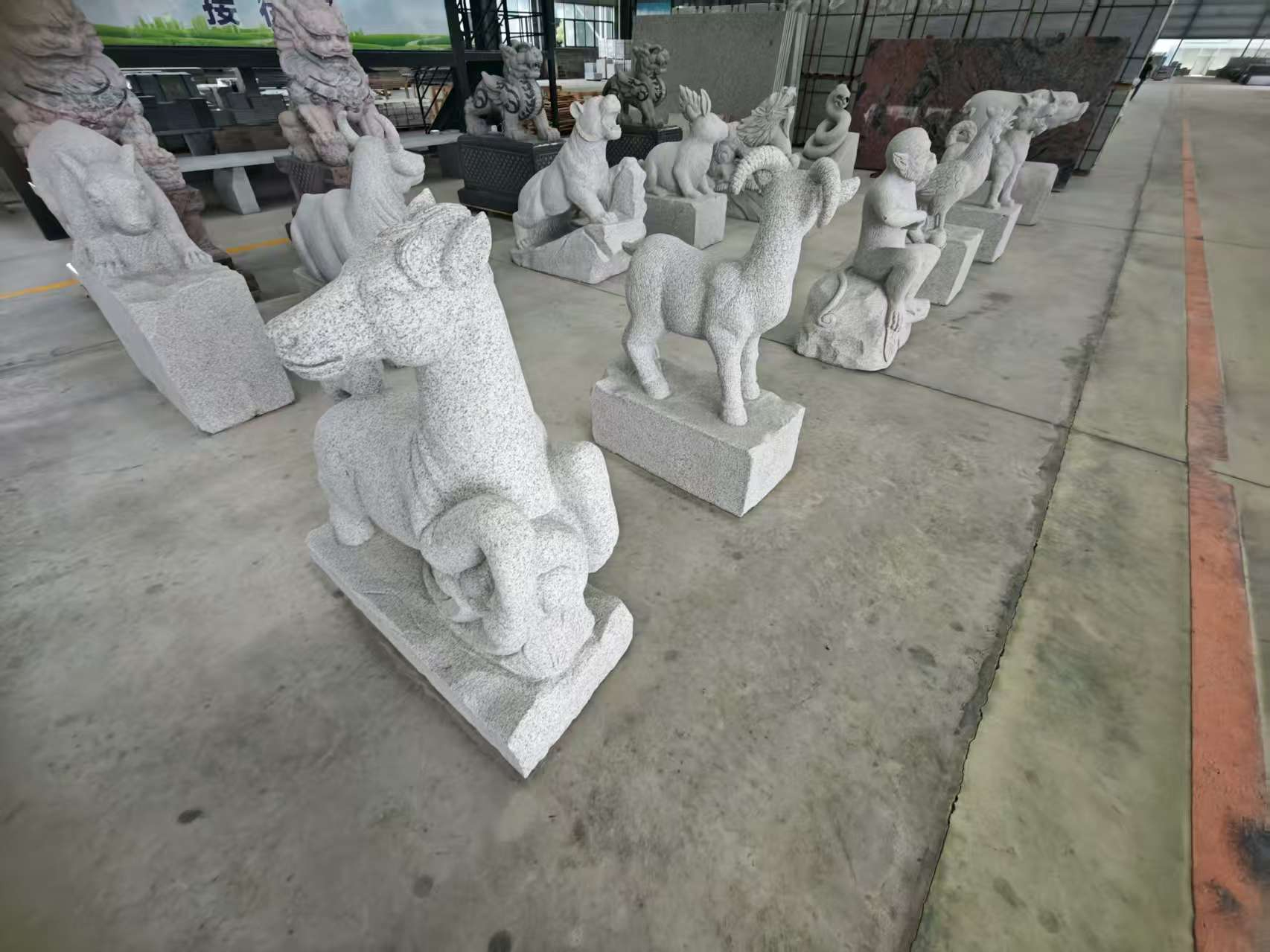 亳州芝麻白雕刻 十二生肖 异形雕刻