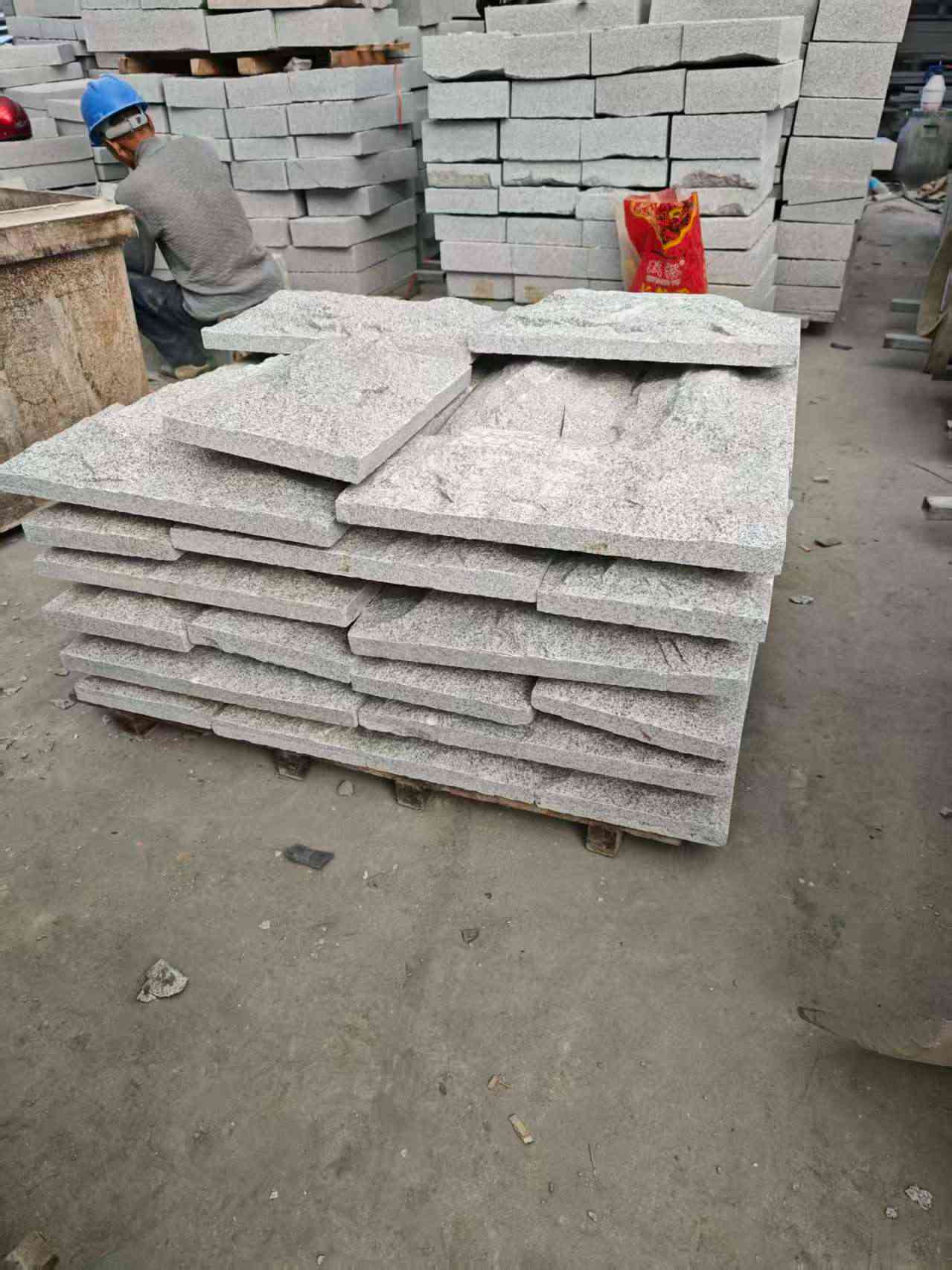 亳州芝麻白蘑菇石，自然面