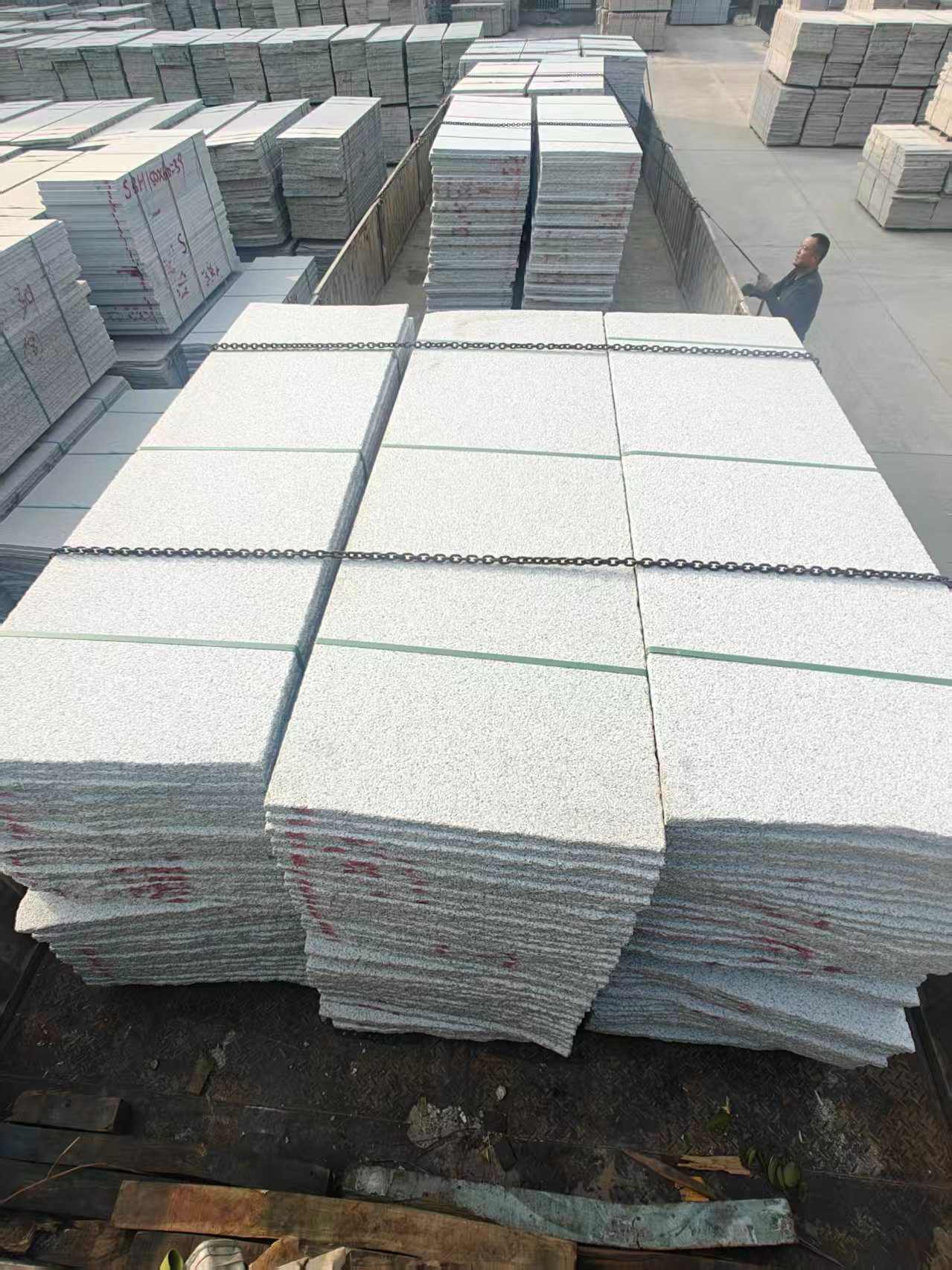 亳州芝麻白毛板，石材毛板