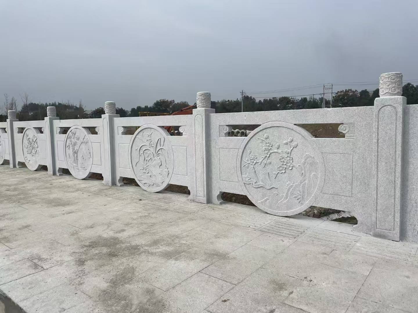 亳州芝麻白河道栏杆 石材栏杆