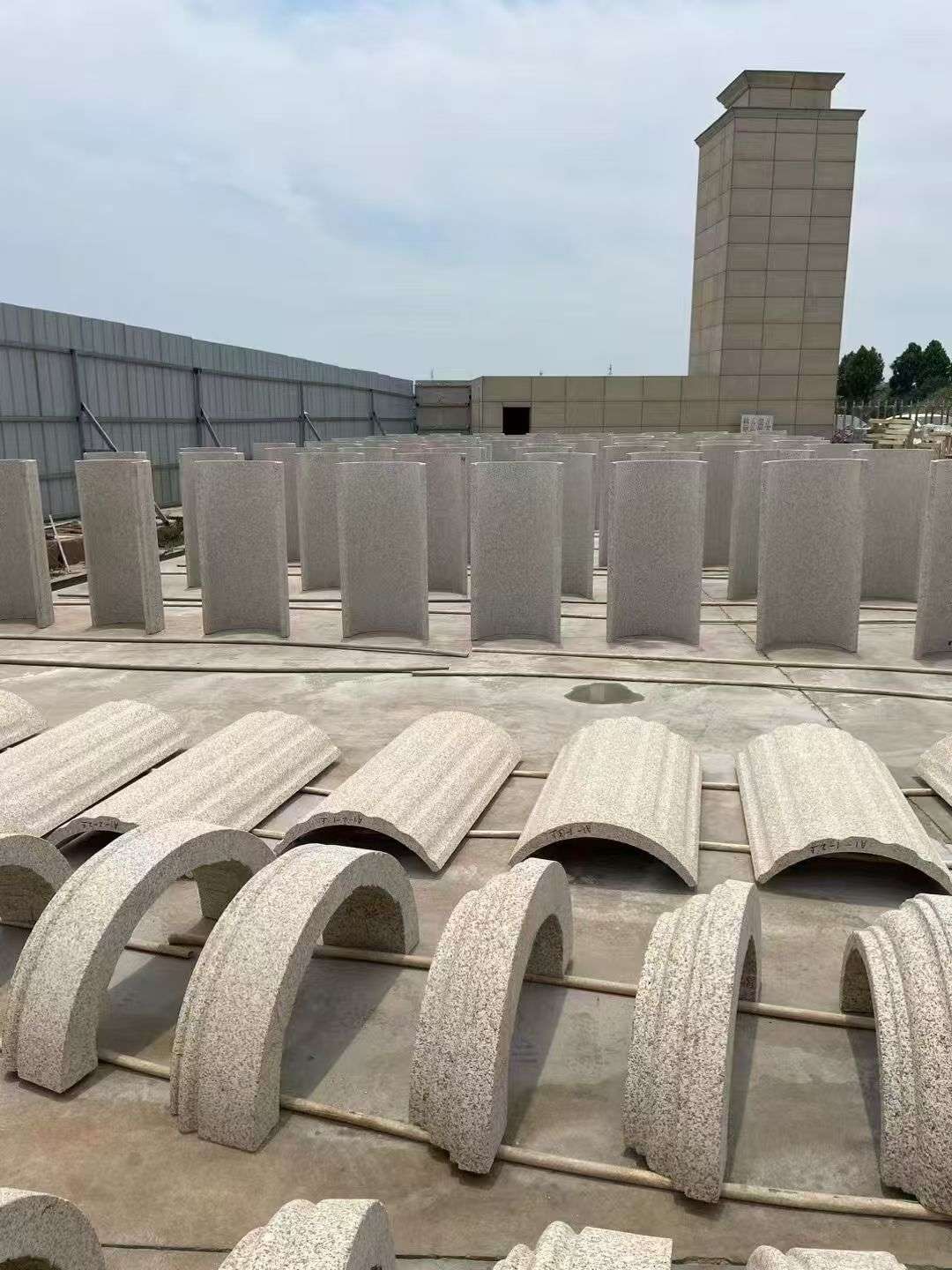 亳州黄金麻别墅柱皮 异形 线条定制